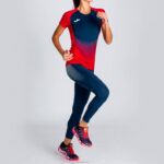 Joma 82P4R1785 أحمر أزرق كحلي قميص قصير الأكمام النخبة السادس نحيف - Image 5