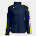 Joma 82P4R1799 الأزرق الداكن والأصفر بطولة سترة المطر الرابع نحيف