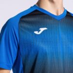 Joma 82P4R182 الأزرق الملكي الأسود قميص بأكمام قصيرة النمر v رجال - Image 5
