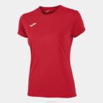 Joma 82P4R1880 أحمر قميص قصير الأكمام كومبي نحيف