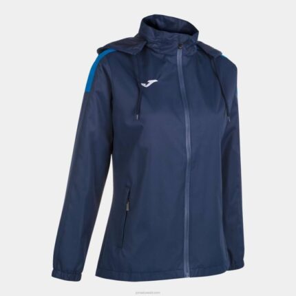 Joma 82P4R1886 الأزرق الداكن الأزرق الملكي سترة المطر trivor نحيف