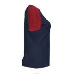 Joma 82P4R1888 الأزرق الداكن الأحمر قميص بأكمام قصيرة أكاديمية رابعا نحيف - Image 4