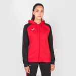 Joma 82P4R1896 أحمر أسود أكاديمية جاكيت مقنع رابعًا نحيف - Image 2