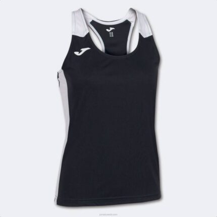 Joma 82P4R1901 أسود أبيض أعلى سجل للدبابات الثاني نحيف