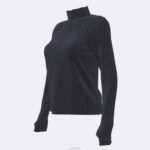 Joma 82P4R1923 أسود سترة دافني نحيف - Image 4