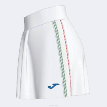 Joma 82P4R1939 أبيض الاتحاد التنورة الايطالية للتنس والبديل نحيف