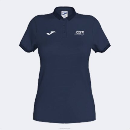 Joma 82P4R1945 الأزرق الداكن قميص بولو قصير الاكمام لاتحاد التنس والباديل الايطالى نحيف