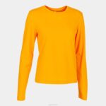Joma 82P4R1961 البرتقالي قميص طويل الأكمام عضوي نحيف