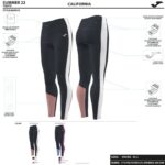 Joma 82P4R1971 أسود فوشيا أزرق لباس ضيق طويل كاليفورنيا نحيف - Image 8