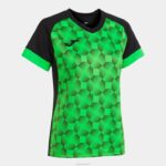 Joma 82P4R1997 أسود أخضر نيون قميص بأكمام قصيرة سوبر نوفا iii نحيف
