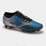 Joma 82P4R199 أسود أزرق حذاء كرة القدم كوب الدفع 23 Fg Ground FG - Image 4