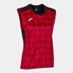 Joma 82P4R2010 أسود أحمر بلا أكمام تي شيرت سوبرنوفا الثالث نحيف