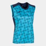 Joma 82P4R2011 الأزرق الداكن الفيروز الفلوريسنت بلا أكمام تي شيرت سوبرنوفا الثالث نحيف
