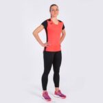Joma 82P4R2012 نيون المرجان الأسود قميص قصير الأكمام سجل الثاني نحيف - Image 4