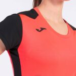 Joma 82P4R2012 نيون المرجان الأسود قميص قصير الأكمام سجل الثاني نحيف - Image 5
