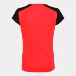 Joma 82P4R2012 نيون المرجان الأسود قميص قصير الأكمام سجل الثاني نحيف - Image 8