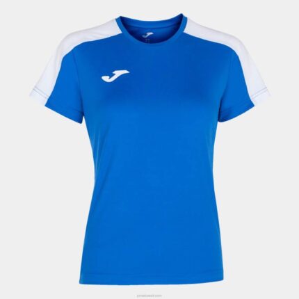 Joma 82P4R2013 أزرق ملكي أبيض أكاديمية قميص بأكمام قصيرة iii نحيف
