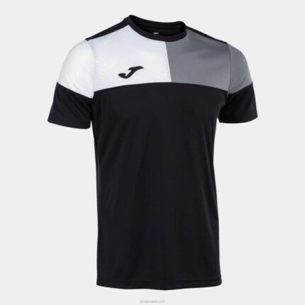 Joma 82P4R201 أسود أبيض رمادي قميص طاقم قصير الأكمام v رجال