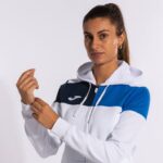 Joma 82P4R2022 الأبيض الأزرق الملكي الأزرق الداكن طاقم سترة مقنعين v نحيف - Image 9
