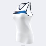 Joma 82P4R2069 الأبيض الأزرق الملكي الأزرق الداكن بلا أكمام تي شيرت المحكمة نحيف - Image 2