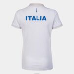 Joma 82P4R2092 أبيض قميص بولو قصير الاكمام الاتحاد الايطالي للتنس نحيف - Image 2