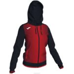Joma 82P4R2097 أسود أحمر سوبرنوفا سترة مقنعين نحيف