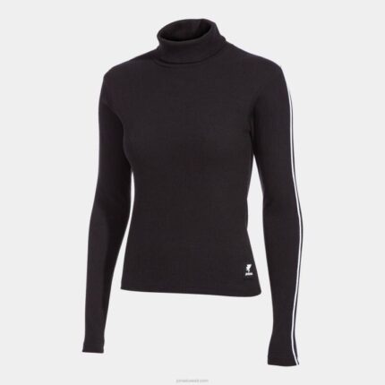 Joma 82P4R2103 أسود قميص بأكمام طويلة دافني نحيف