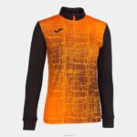 Joma 82P4R2116 برتقالة سوداء قميص من النوع الثقيل النخبة الثامن نحيف