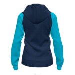 Joma 82P4R2118 الأزرق الداكن الفيروز الفلوريسنت أكاديمية جاكيت مقنع رابعًا نحيف - Image 2