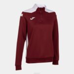 Joma 82P4R2122 بورجوندي أبيض بطولة قميص من النوع الثقيل vi نحيف