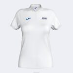 Joma 82P4R2130 أبيض قميص بولو قصير الاكمام لاتحاد التنس والباديل الايطالى نحيف
