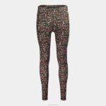 Joma 82P4R2142 أسود وردي كاكي لباس ضيق طويل دافني نحيف