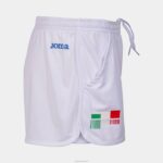 Joma 82P4R2166 أبيض شورت الاتحاد الايطالى للتنس نحيف - Image 3