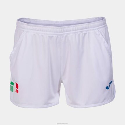 Joma 82P4R2166 أبيض شورت الاتحاد الايطالى للتنس نحيف