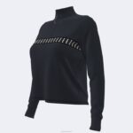 Joma 82P4R2170 أسود قميص من النوع الثقيل دافني نحيف - Image 4