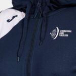 Joma 82P4R2182 الأزرق الداكن الأبيض الاتحاد الدولي للسترات بقلنسوة نحيف - Image 3
