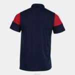 Joma 82P4R218 الأزرق الداكن الأحمر قميص بولو بأكمام قصيرة طاقم v رجال - Image 2