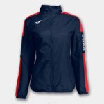 Joma 82P4R2191 الأزرق الداكن الأحمر بطولة سترة المطر الرابع نحيف