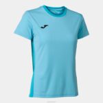 Joma 82P4R2192 السماء الزرقاء قميص قصير الأكمام الفائز الثاني نحيف