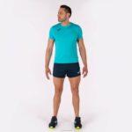 Joma 82P4R21 الفيروز الفلوري قميص قصير الأكمام سجل الثاني رجال - Image 4