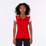 Joma 82P4R2224 احمر ابيض قميص قصير الأكمام سجل الثاني نحيف - Image 2