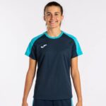 Joma 82P4R2228 الأزرق الداكن الفيروز الفلوريسنت قميص البطولة البيئية قصيرة الأكمام نحيف - Image 2