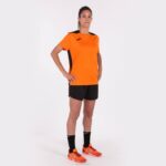 Joma 82P4R2235 برتقالي أسود بطولة قميص قصير الأكمام سادسا نحيف - Image 4