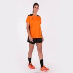 Joma 82P4R2235 برتقالي أسود بطولة قميص قصير الأكمام سادسا نحيف - Image 6
