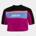 Joma 82P4R2244 الفوشيه الأسود قميص قصير الاكمام كاليفورنيا نحيف