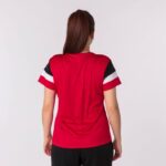 Joma 82P4R2258 أحمر أسود أبيض قميص بأكمام قصيرة طاقم رابعا نحيف - Image 3