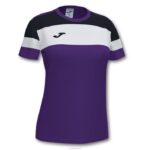 Joma 82P4R2261 أرجواني أسود أبيض قميص بأكمام قصيرة طاقم رابعا نحيف