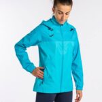 Joma 82P4R2283 الفيروز الفلوري Rainjacket مونتريال نحيف - Image 13