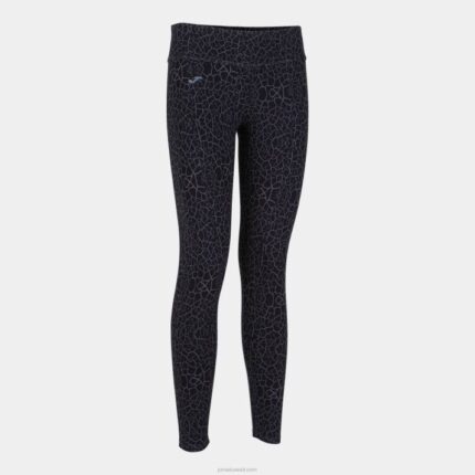 Joma 82P4R2312 أسود لباس ضيق طويل الشارع الحضري نحيف