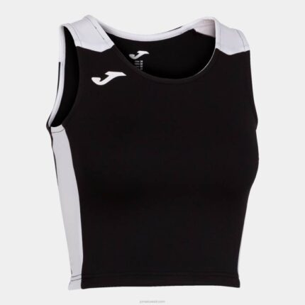 Joma 82P4R2331 أسود أبيض سجل أعلى الخزان الثاني نحيف
